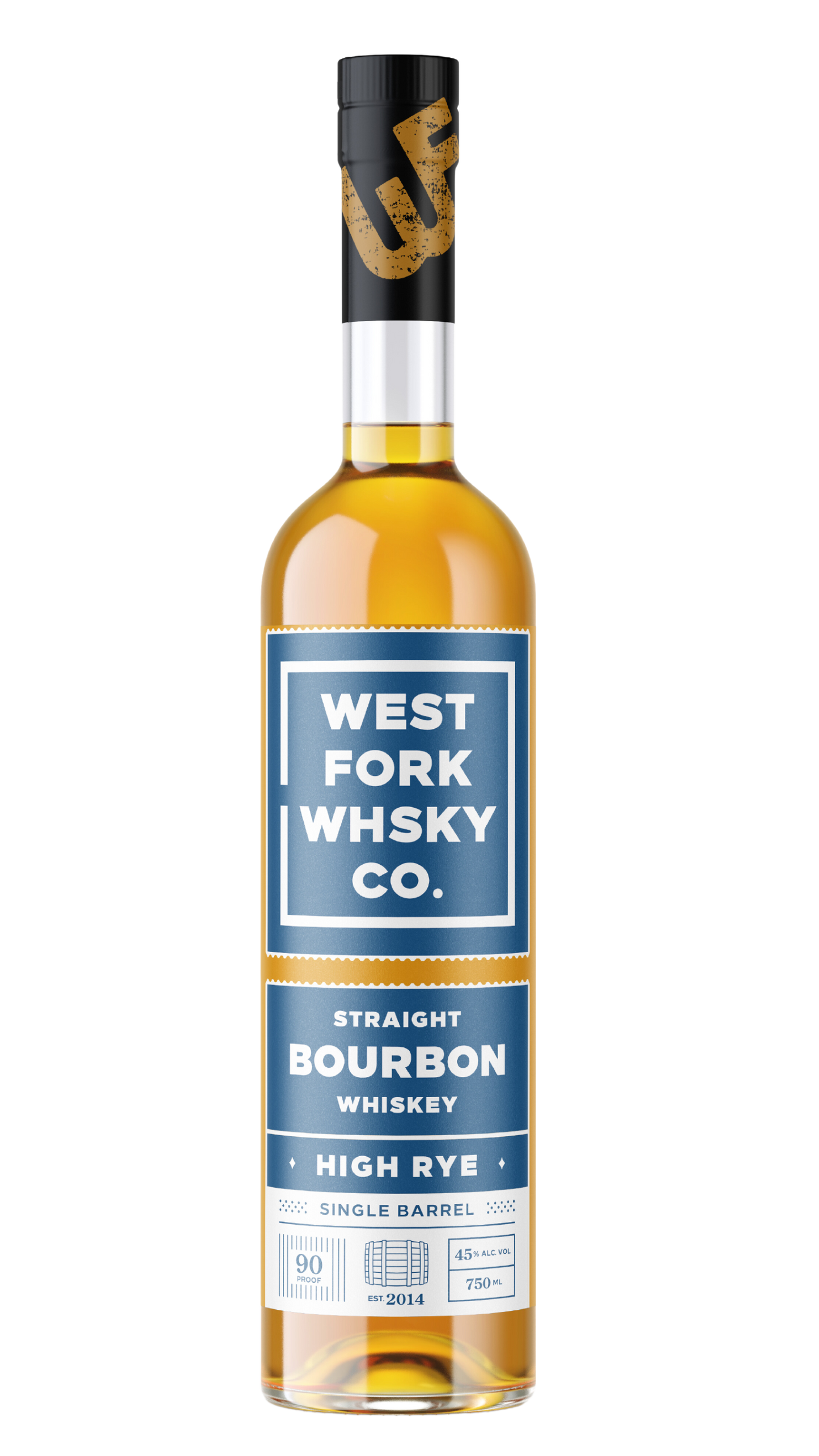 West Fork Whiskey High-Rye Straight Bourbon 90 Proof Small Batch
