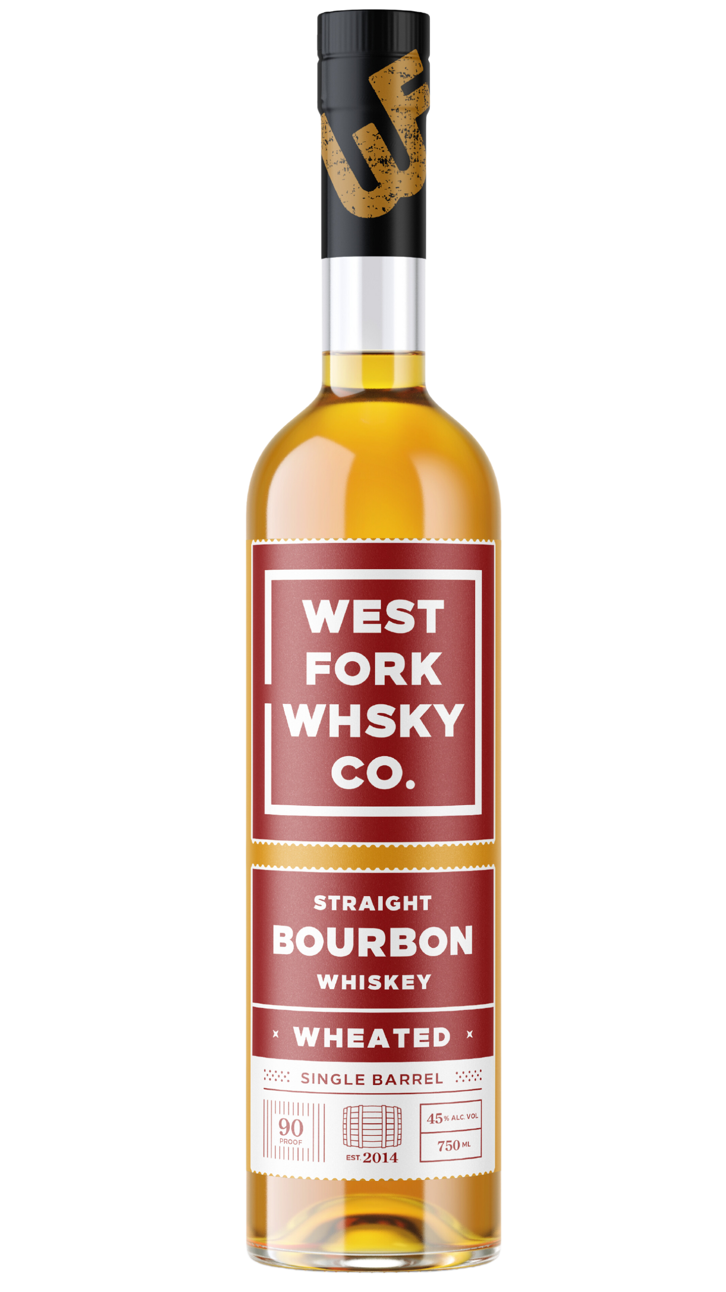 West Fork Whiskey Straight Wheated Bourbon 90 Proof Small Batch