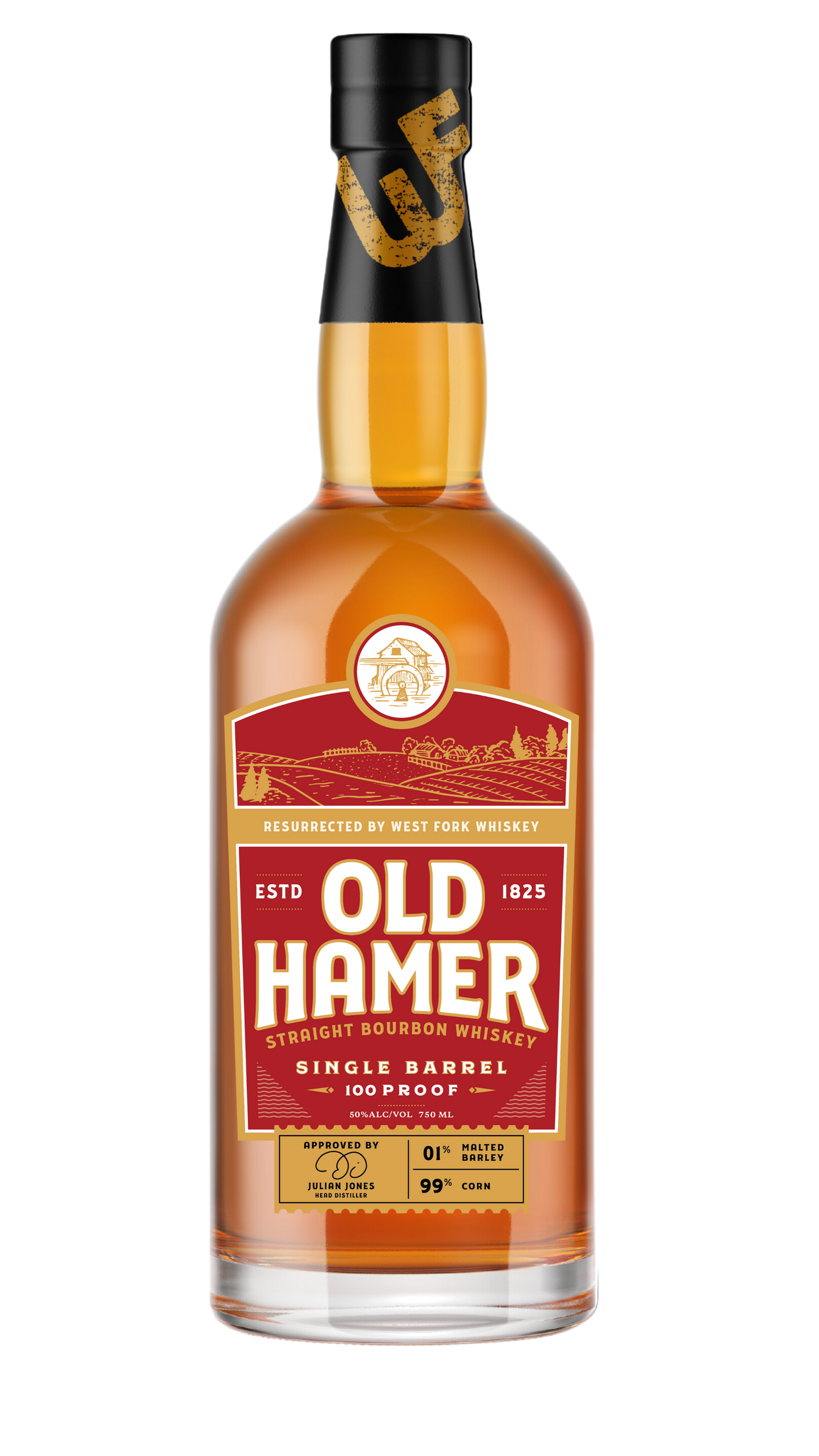 Old Hamer Straight Bourbon 100 Proof Single Barrel